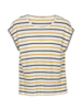 Shirt-kurzarm, ringel senf/dunkelblau