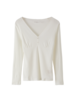 Langarm Shirt, weiss