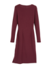 Kleid Langarm, burgund, Rückseite
