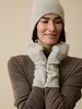 Strickstulpen aus Alpakawolle, grau melange