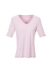 Grüne Erde T-Shirt Rippe in rose Vorderseite
