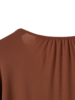 Shirt Langarm aus Baumwolljersey, nougat