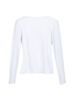 Shirt Langarm Weiß