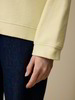 Sweatshirt aus Bio-Baumwolle, pastellgelb