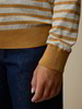 Pullover aus Bio-Baumwolle, camel/grau melange ringel