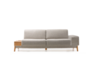 2er-Sofa Alani, Sitzhöhe in cm 44, mit Bezug Wollstoff Tano Natur, Buche