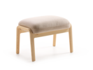 Hocker Ketil, Wollstoff Stavang Sand (66), Esche