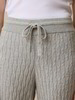 Strickhose aus Bio-Baumwolle und Wolle, grau melange