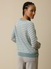 Pullover aus Bio-Baumwolle, taubenblau/grau melange ringel