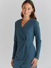 Kleid-Jersey, 34 blauquarz