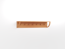 Board Vela Garderobenelement mit Haken B 1200 x T 195 x H 195 mm, 120, Buche