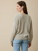 Pullover aus Alpakawolle, grau melange