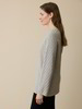 Pullover aus Bio-Baumwolle und Wolle, grau melange