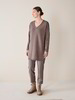 Pullover-lang, walnuss melange