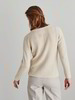 Pullover-Fischgratmuster, offwhite