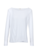 Baumwoll Jersey Shirt weiß Vorderansicht
