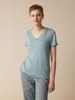 Kurzarmshirt aus Bio-Leinen, tourmaline