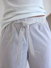 Pyjamahose, malve/weiss gestreift