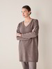 Pullover-lang, walnuss melange