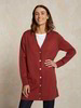 Strickjacke, dunkelrot