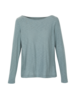 Shirt-Langarm-Flamé,  blaugrün, Vorderansicht