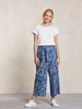 Hose-Culotte, denim chambray bedruckt