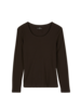 Schlafshirt aus Bio-Baumwolle, 95 kakao