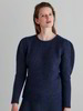 Pullover, blau camel melange