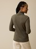 Rollkragenshirt aus Bio Baumwolle/Wolle, moor