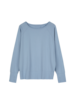 Langarmshirt aus Bio Baumwolle, kornblume