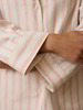 Schlafshirt, cranberry gestreift
