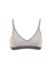 Bustier, 100 % Bio Baumwolle, grau melange