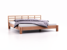 Ryokan Bett mit Betthaupt Höhe 83,4 cm, Buche, 200x200x40 cm