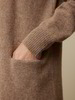 Strickjacke aus Alpakawolle, walnuss melange