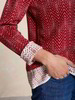 Pullover-Feinstrick, rot