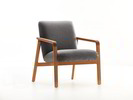 Fauteuil Ketil, Eiche, Wollstoff Stavang Mocca