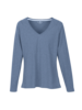 Shirt-Yoga, stahlblau