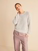 Strickpullover, mauve melange