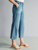 Culotte Jeans, hellblau denim