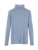 Rollkragen-Shirt, pastellblau