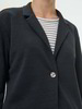 Blazer aus Bio Leinen/Baumwolle, schwarz