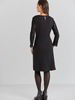 Kleid-3/4 Arm, schwarz