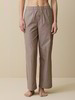Lange Schlafhose, rose/mokka streif