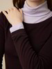 Langarmshirt aus Bio Wolle, aubergine