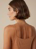 Top aus Bio Leinen, bronze