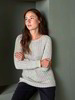 Pullover Rippenmuster, natur melange