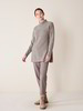 Pullover-Turtleneck, 100 % Yakwolle, hasel melange