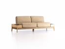 Sofa Alani, B212xT94xH82 cm, Sitzhöhe 44 cm, Eiche, mit Bezug Wollstoff Stavang Sand