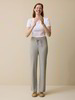 Strickhose aus Bio-Baumwolle und Wolle, grau melange