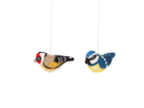 2er-Set Filztiere, Stieglitz und Blaumeise